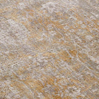 Indoor Outdoor Yellow Medallion Rug