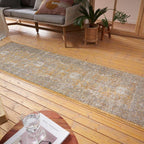 Indoor Outdoor Yellow Medallion Rug