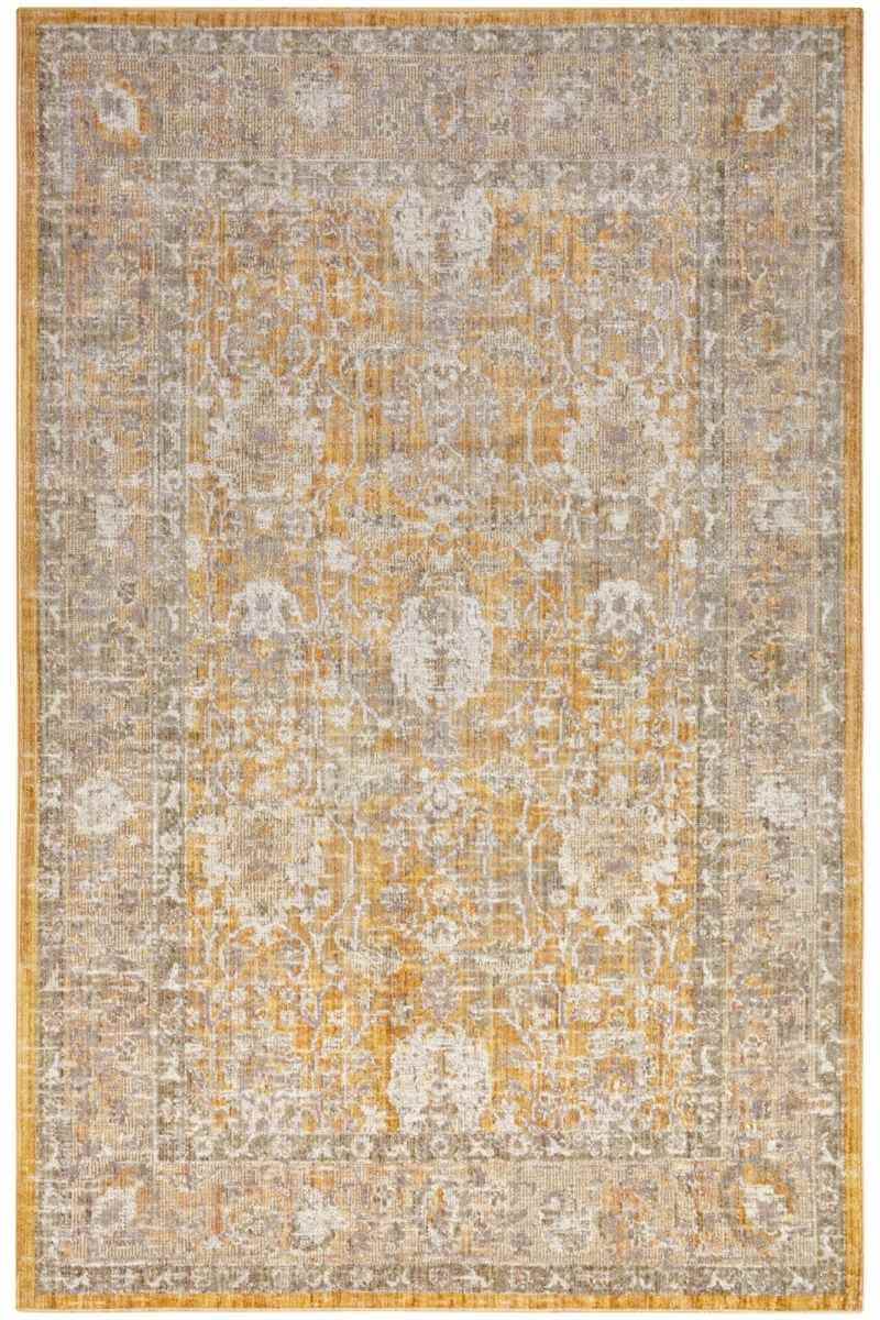 Indoor Outdoor Yellow Medallion Rug 240X340 cm