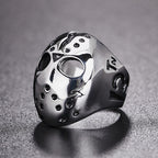Europe and America Style Punk Gothic Rock Mask Skull Men Titanium Steel Ring, US Size: 11, Diameter: 20.7mm, Perimeter: 65mm, Diameter: 20.7mm Diameter: 20.7mm