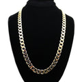 Europe and America Fashion Alloy Chain Hip Hop Simple Long Necklace, Width: 12mm, Length: 80cm Gold