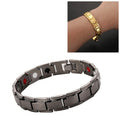 Men Detachable Titanium Steel Magnetic Therapy Bracelet Jewelry Black