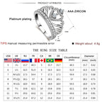 Princess Queen Crown-shaped Platinum Plated Zircon Ring, US Size: 5, Diameter: 15.7mm, Perimeter: 49.3mm, 5 – Durable Build, Easy to Use