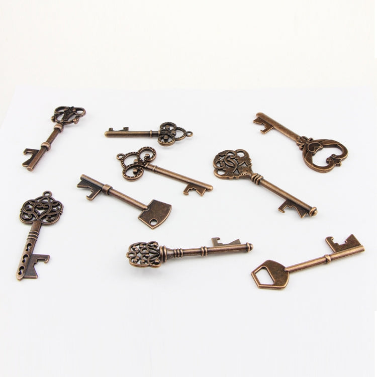 Mixed Set Of Vintage Skeleton Keys In Antique Bronze Of Different Size As Ornamental Decorations For Party Favors, Necklaces, Arts And Crafts(Bronze Set of 9 PCS), Set of 9 PCS – Durable Build, Easy to Use