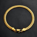 Hot Fashion Jewelry Simple 18k Yellow Gold Bracelet(Gold) Default Title