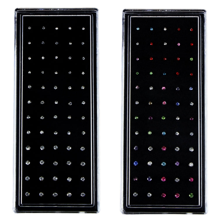 60 PCS Color Mixed Diamond Shape Stainless Steel Nose Stud Rings L Shaped Piercing Jewelry,Pin Length: 7mm, pin diameter: 0.6mm (Color), Colour (60 PCS), White (60 PCS) – Durable Build, Easy to Use