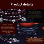 Fashion Jewelry Accessory Garnet Beads Bracelet, Aquamarine & Longevity Lock, White Jade, Pink Crystal & Cat, Pink Crystal & Elephant & Fish, Red Agate & Elephant, Red Agate & Pi Xiu, Violitde, Garnet, Blue Sandstone & Calabash, Red Agate & Buddha Head