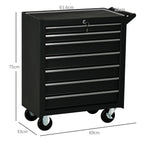 Roller Tool Storage Chest Box Garage Workshop 7 Drawers