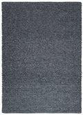 Solid Design Low Pile Eco Charcoal Rug