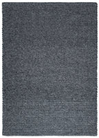 Solid Design Low Pile Eco Charcoal Rug