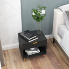 Small Table With Drawer, Open Compartment and Handle
