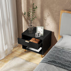 Small Table With Drawer, Open Compartment and Handle