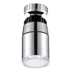 SDF-B9 1 LED ABS Temperature Sensor 3-color LED Faucet Light Water Glow Shower, Size: 58 x 28mm, Interface: 22mm (Silver), SDF-B9 3-color