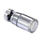 SDF-B9 1 LED ABS Temperature Sensor 3-color LED Faucet Light Water Glow Shower, Size: 58 x 28mm, Interface: 22mm (Silver), SDF-B9 3-color