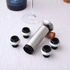 Original Xiaomi Youpin CircleJoy Stainless Steel Red Wine Preservation Stopper Set, Style: 4 Stoppers in One Pump, 4 Stoppers in One Pump