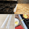 2 PCS 25 inches Gas Stove Slit Strip Antifouling Dustproof Waterproof Kitchen Sealing Strip, 25 inches, 25 inches (Black) 25 inches Transparent