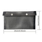 Barbecue Heat Resistant Non-stick Grilling Mesh BBQ Baking Bag, Size: 24 x 14cm (Black), 24 x 14cm (Black)
