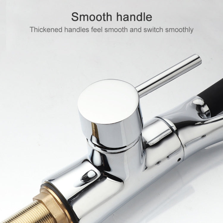 Kitchen Pull-out Faucet Hot Cold Home Retractable Rotating Faucet, Pull-out Faucet – Durable Build, Easy to Use