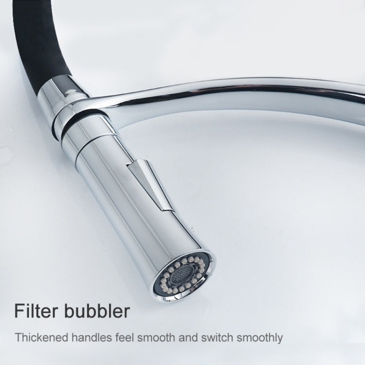 Kitchen Pull-out Faucet Hot Cold Home Retractable Rotating Faucet, Pull-out Faucet – Durable Build, Easy to Use