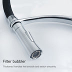 Kitchen Pull-out Faucet Hot Cold Home Retractable Rotating Faucet, Pull-out Faucet – Durable Build, Easy to Use