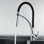 Kitchen Pull-out Faucet Hot Cold Home Retractable Rotating Faucet, Pull-out Faucet – Durable Build, Easy to Use