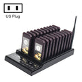 QC100 999 Channel Restaurant Wireless Paging Queuing Calling System with 20 Call Coaster Pagers, US Plug Default Title