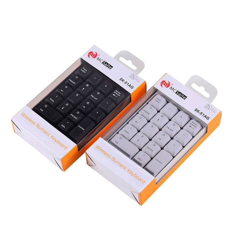 MC Saite SK-51AG 2 in 1 2.4G USB Numeric Wireless Keyboard & Mini Calculator for Laptop Desktop PC, SK-51AG – Durable Build, Easy to Use