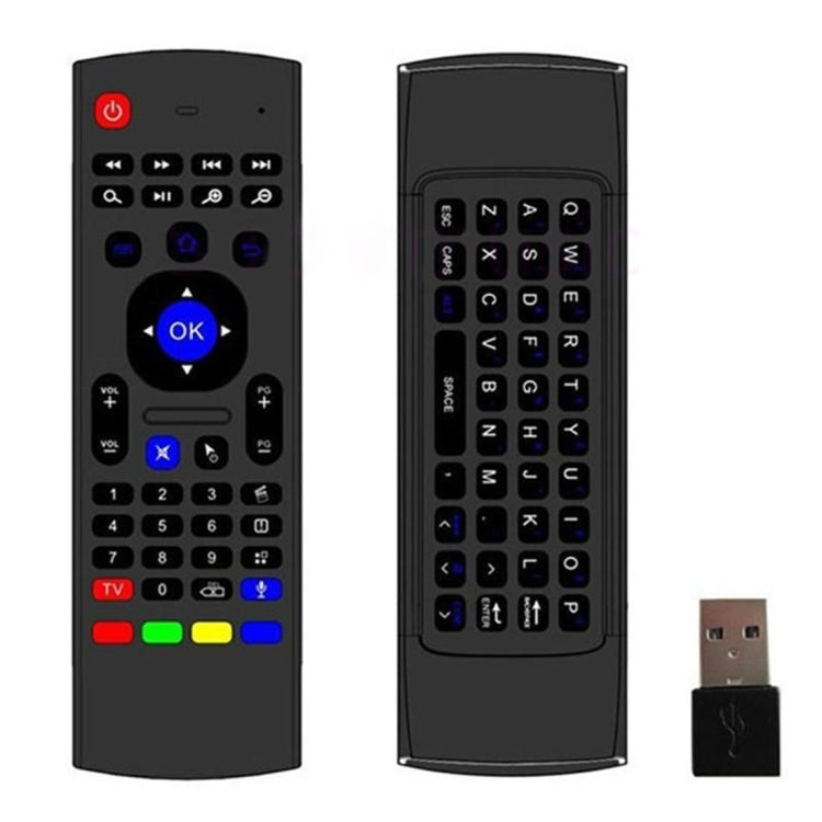 MX3-M Air Mouse Wireless 2.4G Remote Control Keyboard with Microphone for Android TV Box / Mini PC, Air Mouse with Mic – Plug-and-play Air Mouse with Mic