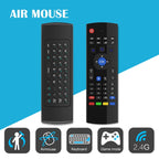 MX3-M Air Mouse Wireless 2.4G Remote Control Keyboard with Microphone for Android TV Box / Mini PC, Air Mouse with Mic – Plug-and-play