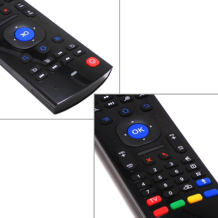 MX3-M Air Mouse Wireless 2.4G Remote Control Keyboard with Microphone for Android TV Box / Mini PC, Air Mouse with Mic – Plug-and-play