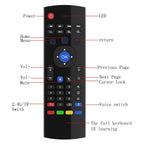 MX3-M Air Mouse Wireless 2.4G Remote Control Keyboard with Microphone for Android TV Box / Mini PC, Air Mouse with Mic – Plug-and-play