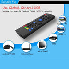 MX3-M Air Mouse Wireless 2.4G Remote Control Keyboard with Microphone for Android TV Box / Mini PC, Air Mouse with Mic – Plug-and-play
