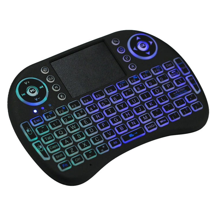 2.4GHz Mini i8 Wireless QWERTY Keyboard with Colorful Backlight & Touchpad & Multimedia Control for PC, Android TV BOX, X-BOX Player, Smartphones, Change Colorful Backlight – Durable Build, Easy to Use