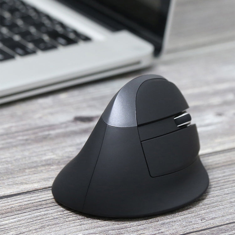 DELUX M618 Mini 2.4G Wireless 2400DPI USB Rechargeable Ergonomic Vertical Mouse, M618 Grey – Durable Build, Easy to Use M618 Grey Grey