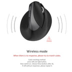DELUX M618 Mini 2.4G Wireless 2400DPI USB Rechargeable Ergonomic Vertical Mouse, M618 Grey – Durable Build, Easy to Use
