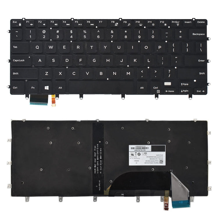 US Keyboard with Backlight for Dell xps 15 9550 9560 – Durable Build, Easy to Use, For Dell XPS 15 (US) For Dell XPS 15 (US)