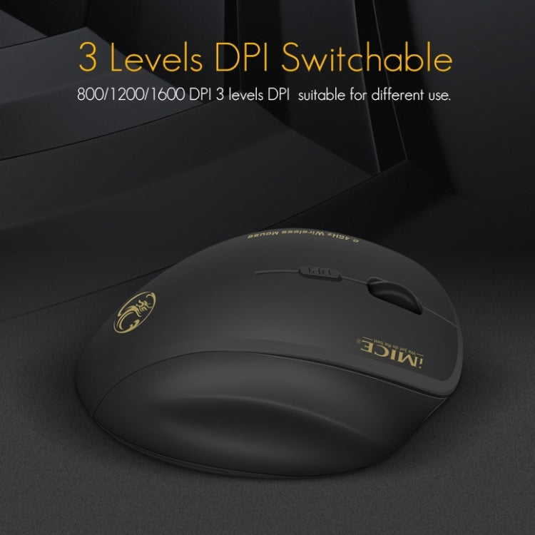 iMICE G6 Wireless Mouse 2.4G Office Mouse 6-button Gaming Mouse – Durable Build, Easy to Use