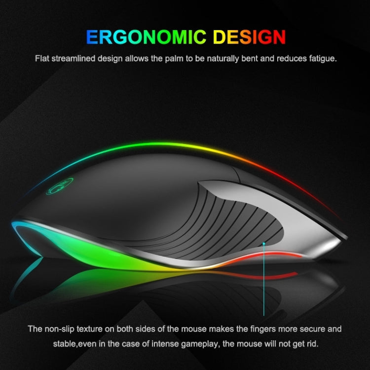iMICE X6 Wired Mouse 6-button Colorful RGB Gaming Mouse, X6 – Non-slip