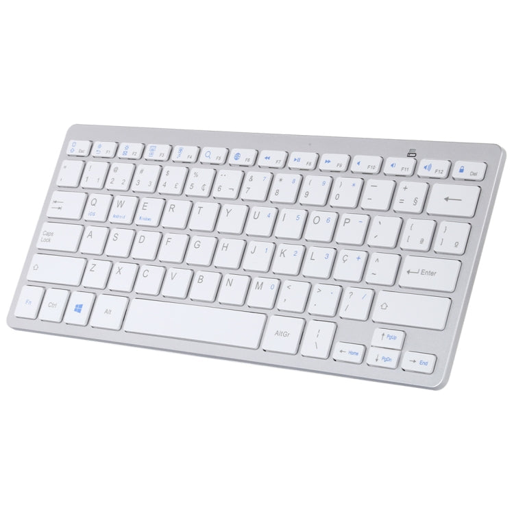 WB-8022 Ultra-thin Wireless Bluetooth Keyboard, Portuguese Keys, Portuguese Keys – Bluetooth, Ultra-thin