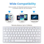 WB-8022 Ultra-thin Wireless Bluetooth Keyboard, Portuguese Keys, Portuguese Keys – Bluetooth, Ultra-thin