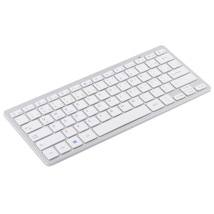 WB-8022 Ultra-thin Wireless Bluetooth Keyboard, Portuguese Keys, Portuguese Keys – Bluetooth, Ultra-thin