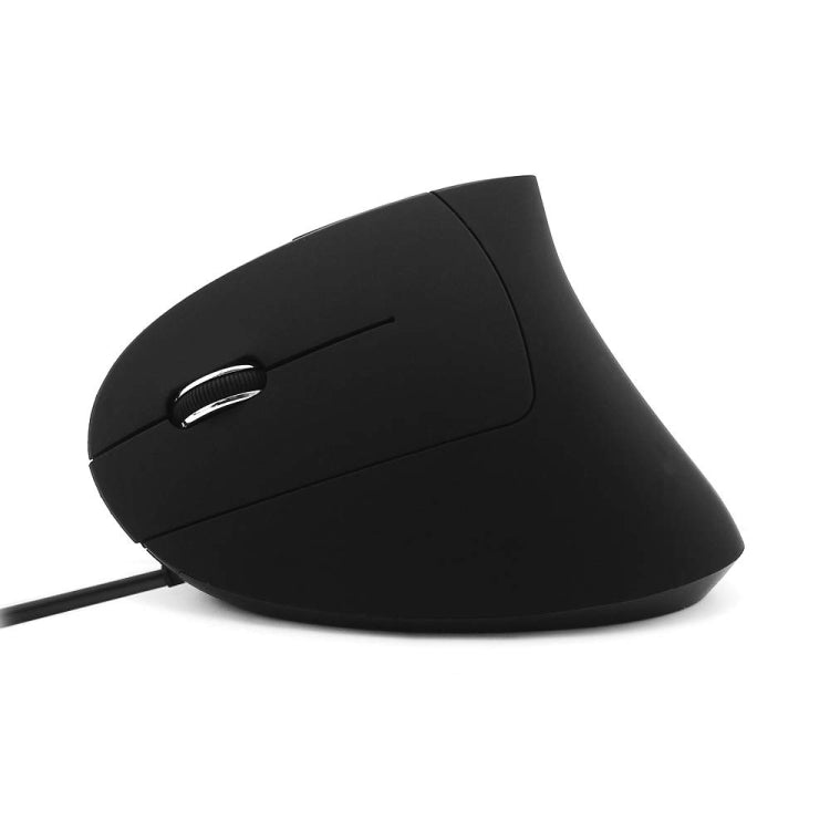 CM0093 Wired Version 2.4GHz Three-button Vertical Mouse for Left-hand, Resolution: 1000DPI / 1200DPI / 1600DPI, Cable Length：1.7m, Wired Version – Durable Build, Easy to Use Wired Version