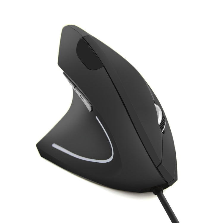 CM0093 Wired Version 2.4GHz Three-button Vertical Mouse for Left-hand, Resolution: 1000DPI / 1200DPI / 1600DPI, Cable Length：1.7m, Wired Version – Durable Build, Easy to Use