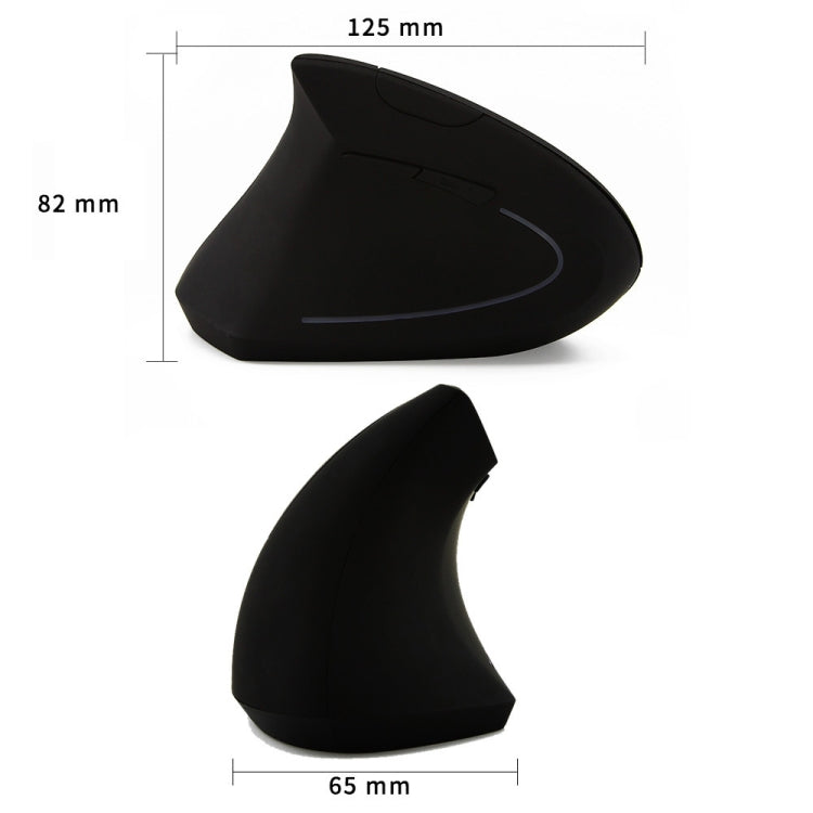 CM0093 Wired Version 2.4GHz Three-button Vertical Mouse for Left-hand, Resolution: 1000DPI / 1200DPI / 1600DPI, Cable Length：1.7m, Wired Version – Durable Build, Easy to Use