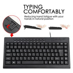 KB-301A Multimedia Notebook Mini Wired Keyboard, Arabic Version, Arabic Version – Durable Build, Easy to Use