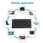 KB-301A Multimedia Notebook Mini Wired Keyboard, Arabic Version, Arabic Version – Durable Build, Easy to Use