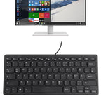 TT-A01 Ultra-thin Design Mini Wired Keyboard, German Version, German Version – Waterproof, Ultra-thin