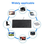 TT-A01 Ultra-thin Design Mini Wired Keyboard, German Version, German Version – Waterproof, Ultra-thin