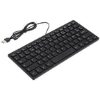 TT-A01 Ultra-thin Design Mini Wired Keyboard, French Version, French Version – Waterproof, Ultra-thin
