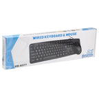 KB-8377 USB Wired Keyboard Mouse Set, KB-8377 – Durable Build, Easy to Use
